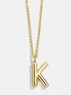 Classic Gold Initial Necklace - Gold Plated Brass