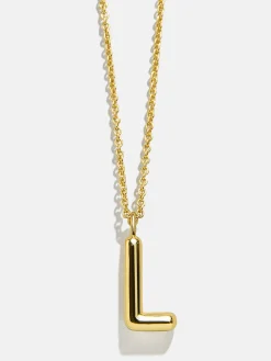 Classic Gold Initial Necklace - Gold Plated Brass