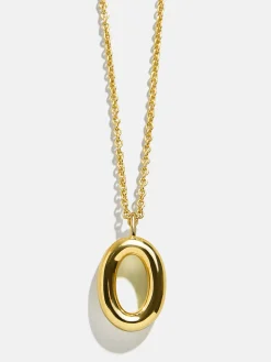 Classic Gold Initial Necklace - Gold Plated Brass