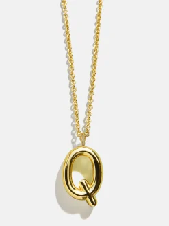 Classic Gold Initial Necklace - Gold Plated Brass