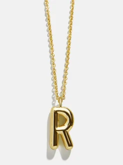 Classic Gold Initial Necklace - Gold Plated Brass