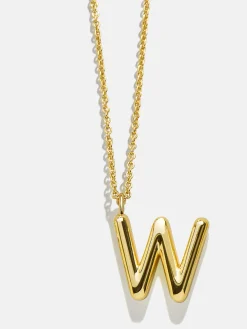 Classic Gold Initial Necklace - Gold Plated Brass