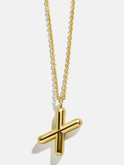 Classic Gold Initial Necklace - Gold Plated Brass