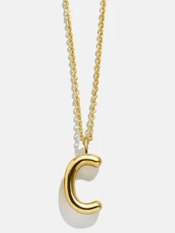 Classic Gold Initial Necklace - Gold Plated Brass