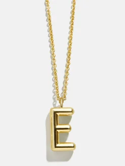 Classic Gold Initial Necklace - Gold Plated Brass