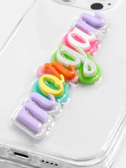 Color Me Happy Custom iPhone Case - Clear/Multi
