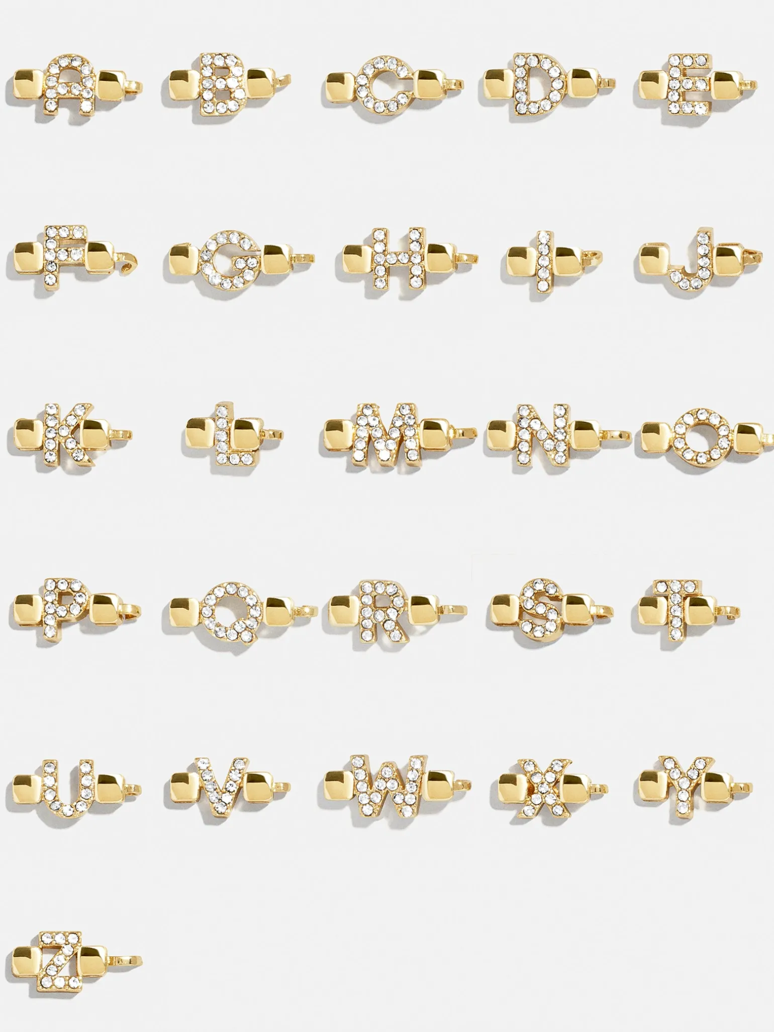 Custom Nameplate Tennis Bracelet - Gold/Pavé