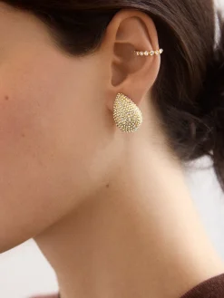 Cynthia Earrings - Gold/Pavé