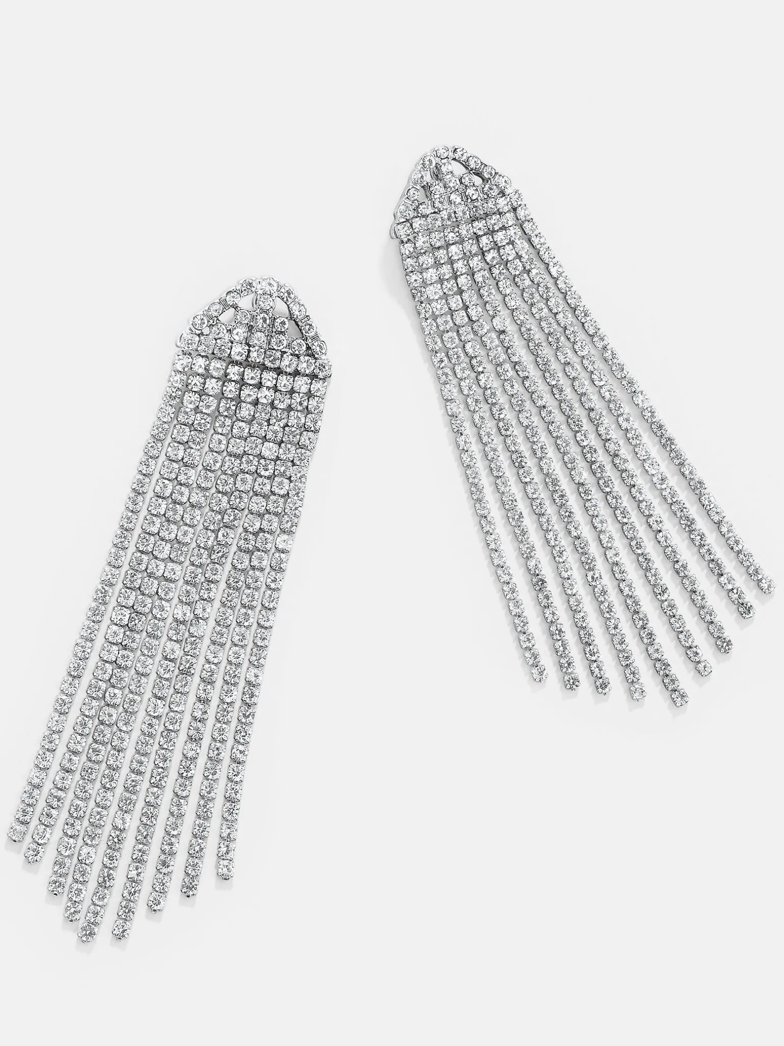 Deirdre Earrings - Silver/Pavé