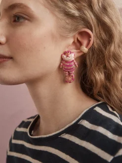 Disney Cheshire Cat Earrings - Pink