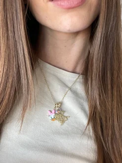 Disney Daisy Duck Cluster Charm Necklace - Daisy Duck