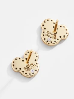 Disney 18K Gold Sterling Silver & Cubic Zirconia Studs - Gold/Pavé