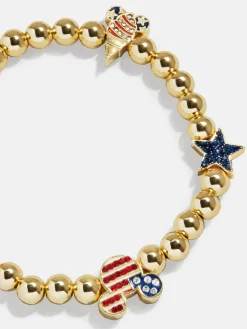 Disney Mickey Mouse Americana Charm Bracelet - Red, White, & Blue