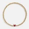 Disney Mickey Mouse Birthstone Pisa Bracelet - Ruby
