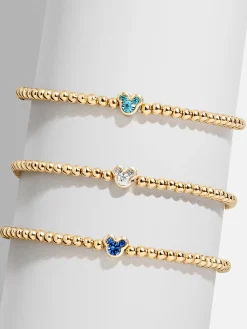 Disney Mickey Mouse Birthstone Pisa Bracelet - Crystal