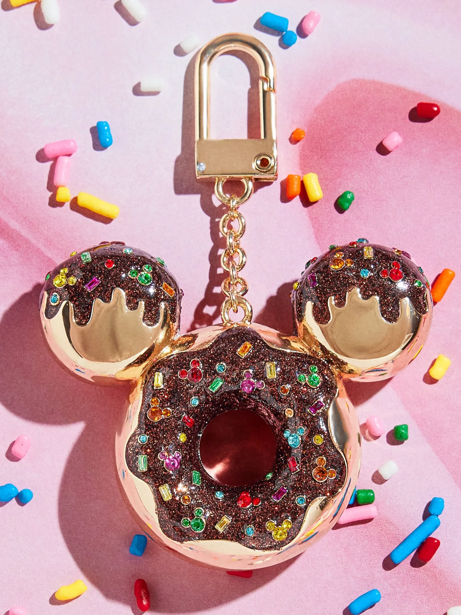 Disney Mickey Mouse Chocolate Donut Bag Charm - Disney Chocolate Donut Bag Charm