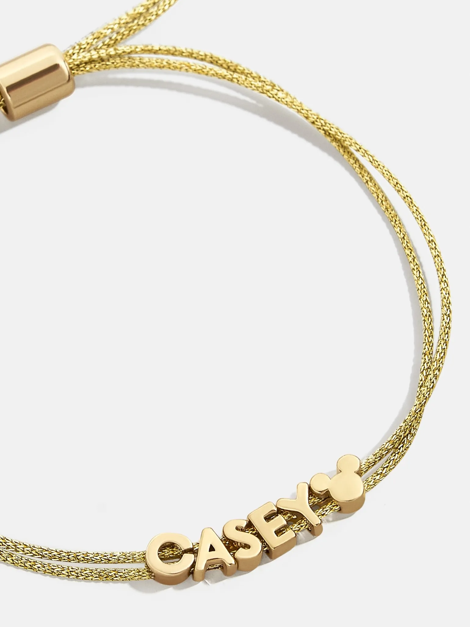 Disney Mickey Mouse Custom Cord Bracelet - Gold