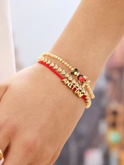 Disney Mickey Mouse Custom Cord Bracelet - Red
