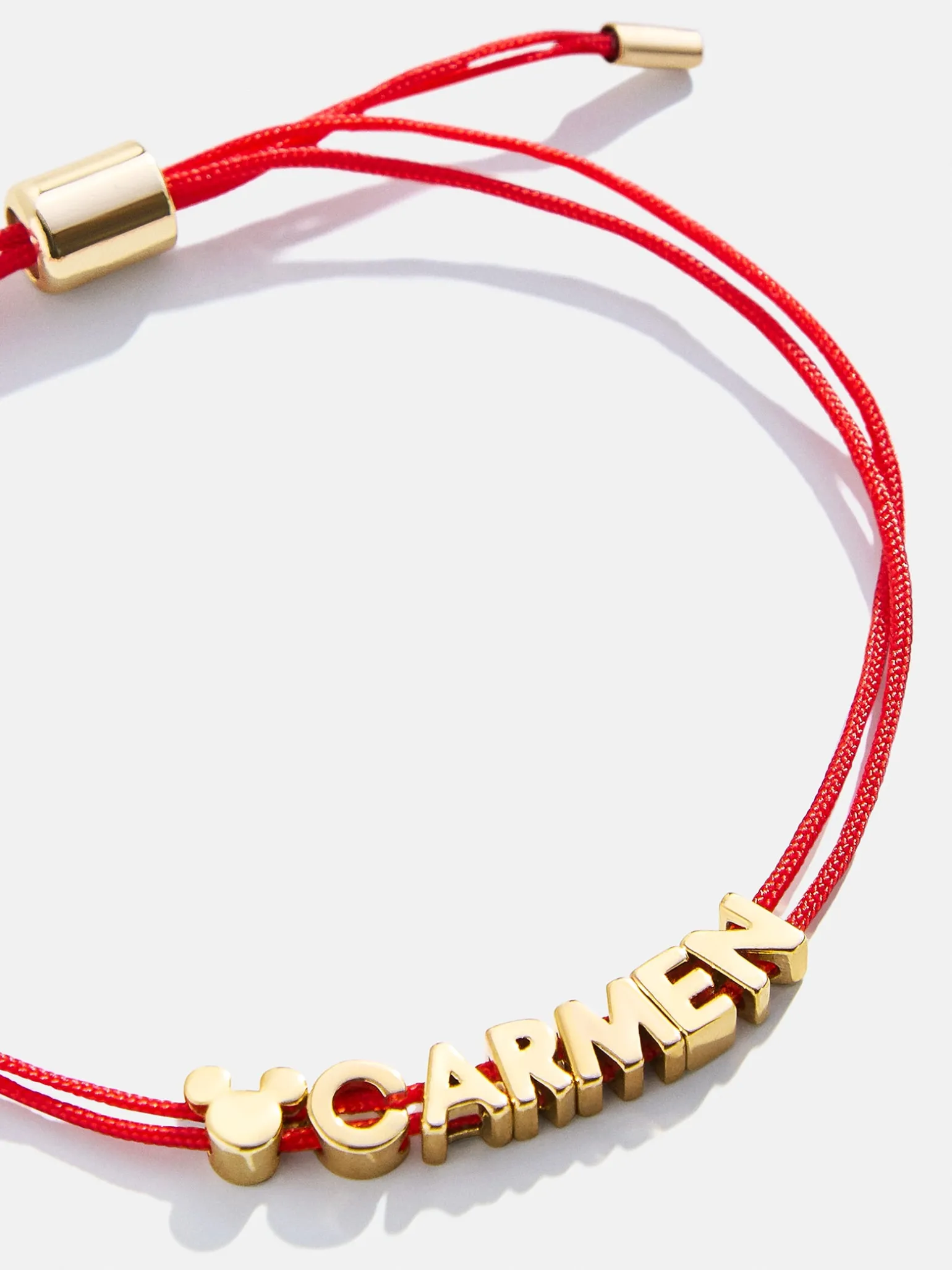 Disney Mickey Mouse Custom Cord Bracelet - Red