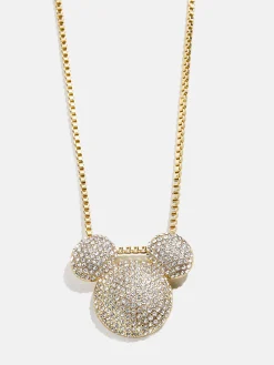 Disney Mickey Mouse Pavé Bubble Necklace - Gold/Pavé