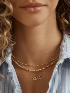 Disney Mickey Mouse Repeating Tennis Necklace - Gold