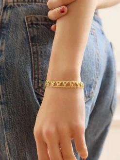 Disney Mickey Mouse Repeating Slider Bracelet - Gold