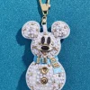 Disney Mickey Mouse Snowman Puff Bag Charm - Disney Snowman Puff Bag Charm