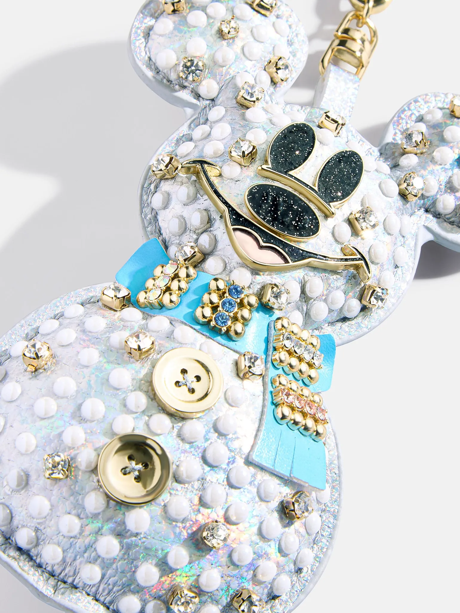 Disney Mickey Mouse Snowman Puff Bag Charm - Disney Snowman Puff Bag Charm