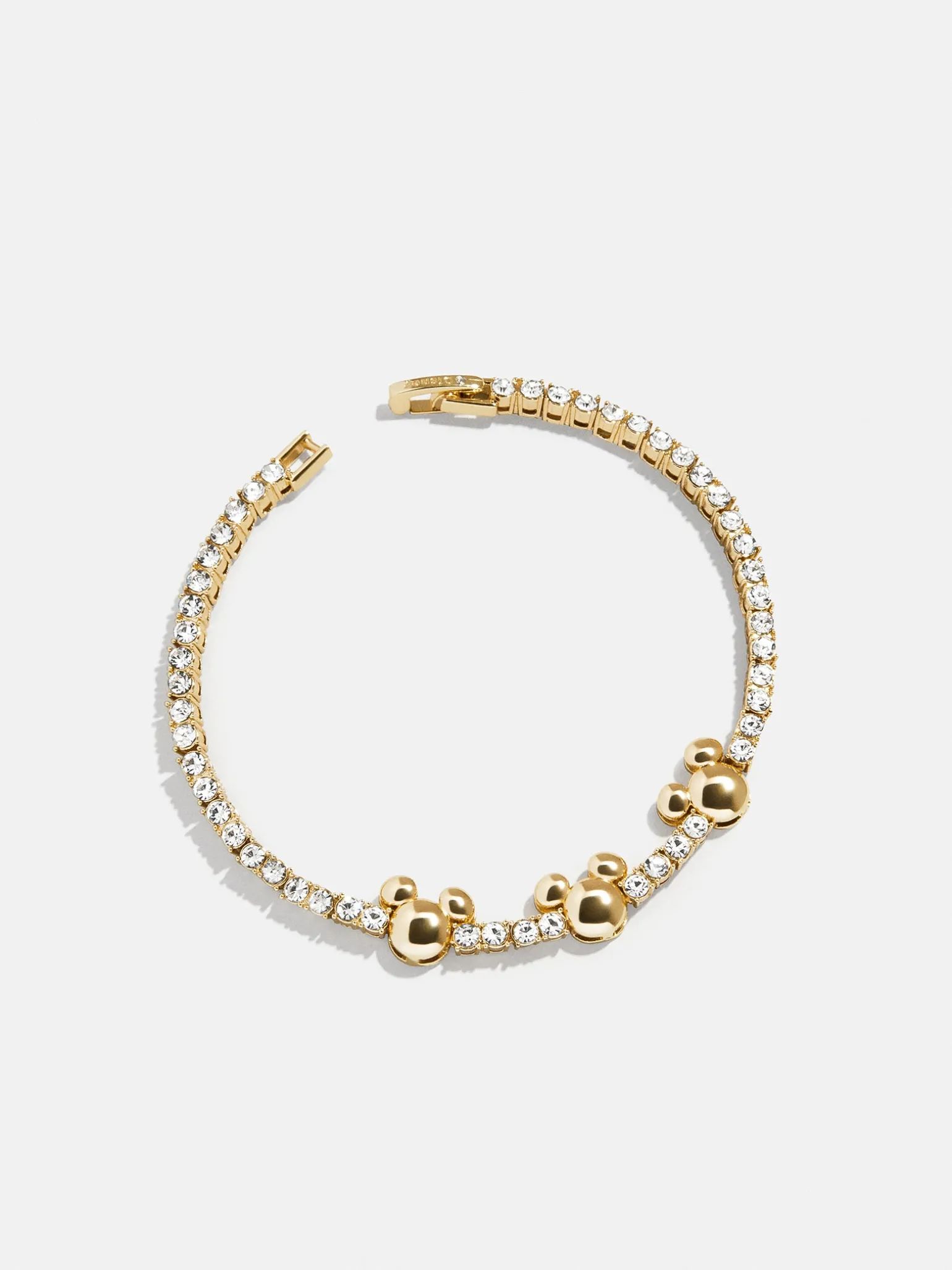 Disney Mickey Mouse Tennis Bracelet - Gold/Pavé