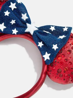 Disney Minnie Mouse Americana Ears Headband - Minnie Mouse Americana Ears