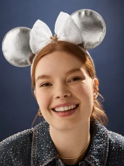 Disney Minnie Mouse Ears Silver Headband - Minnie Mouse Silver Ears