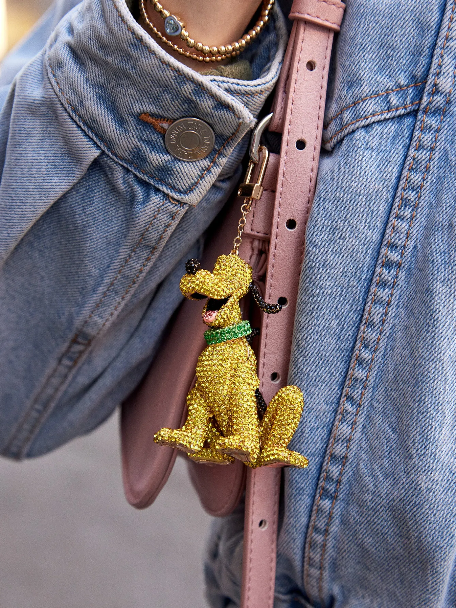 Disney Pluto Classic Pavé Bag Charm - Pluto