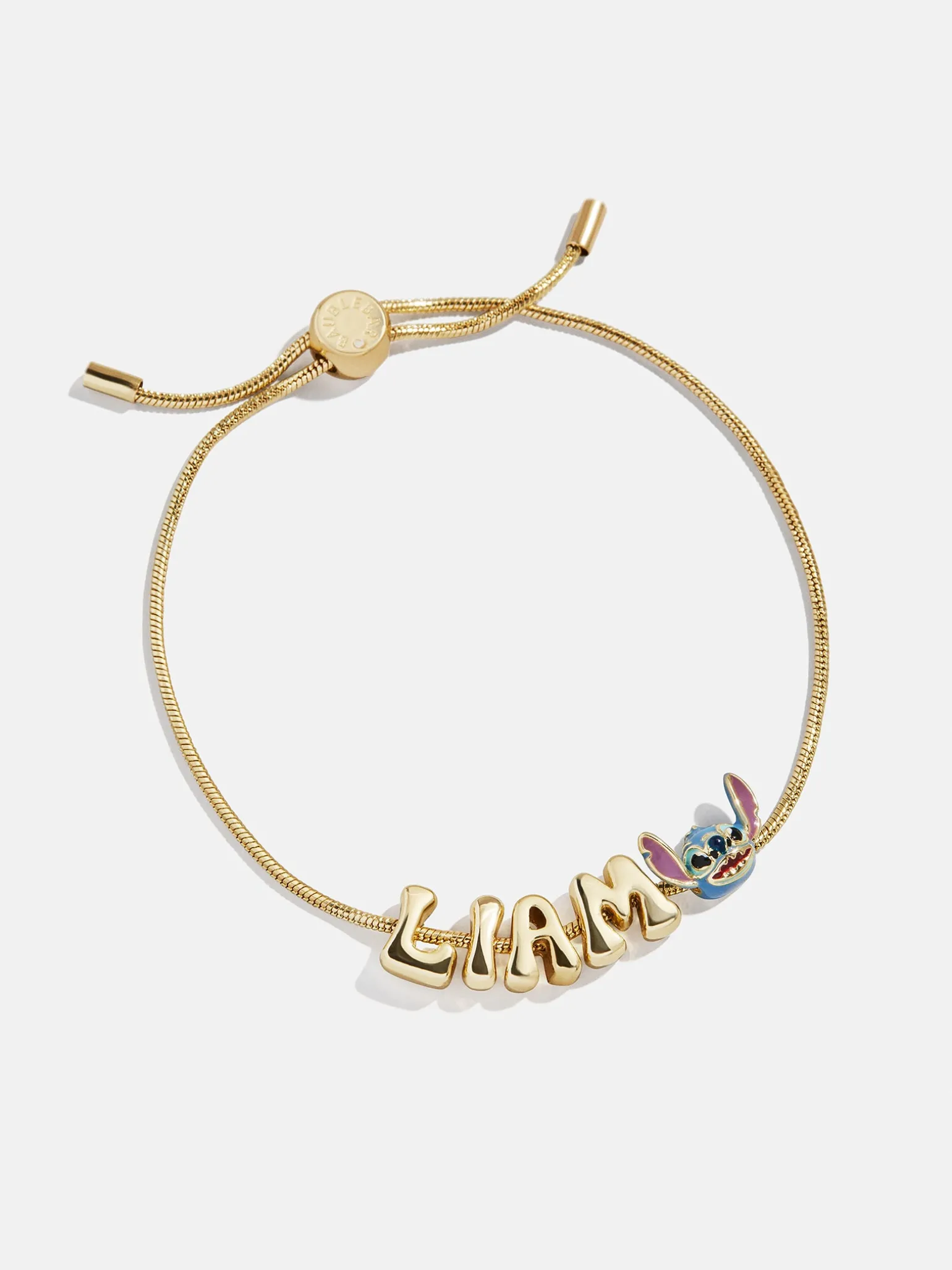 Disney Stitch Bubble Slider Custom Bracelet - Gold/Blue