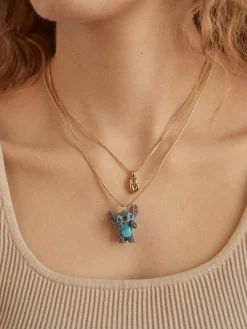 Disney Stitch 3D Pendant Necklace - Blue