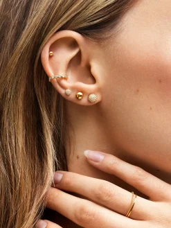 Dominica 18K Gold Vermeil Earrings - Gold