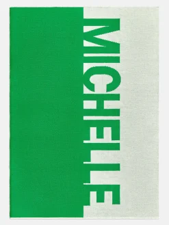 Down The Line Custom Blanket - Green/White