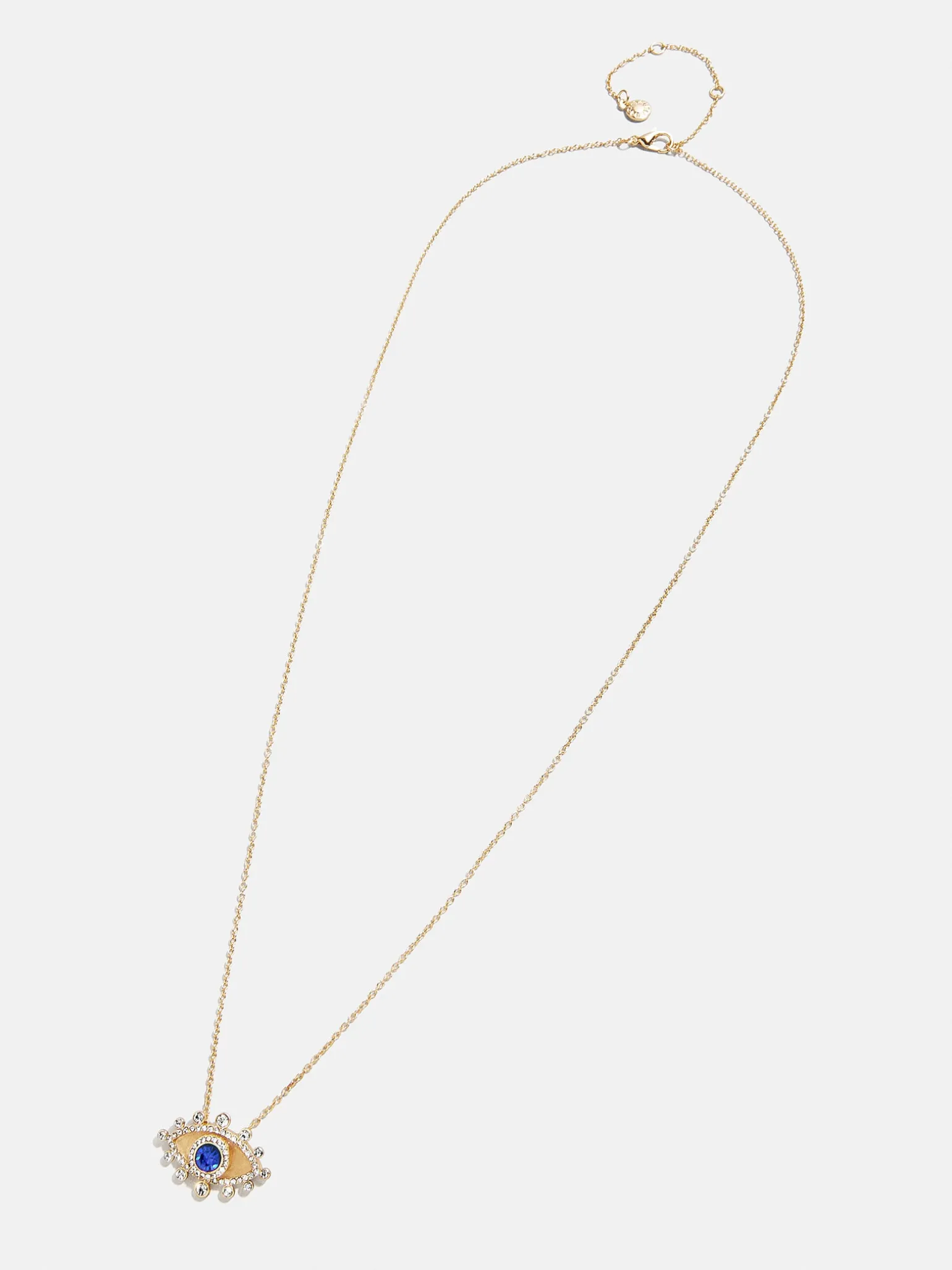 Elena Evil Eye Necklace - Gold/Blue