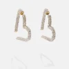 Emory Earrings - Gold/Pavé