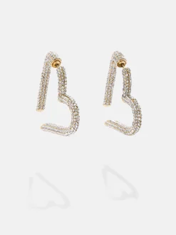 Emory Earrings - Gold/Pavé