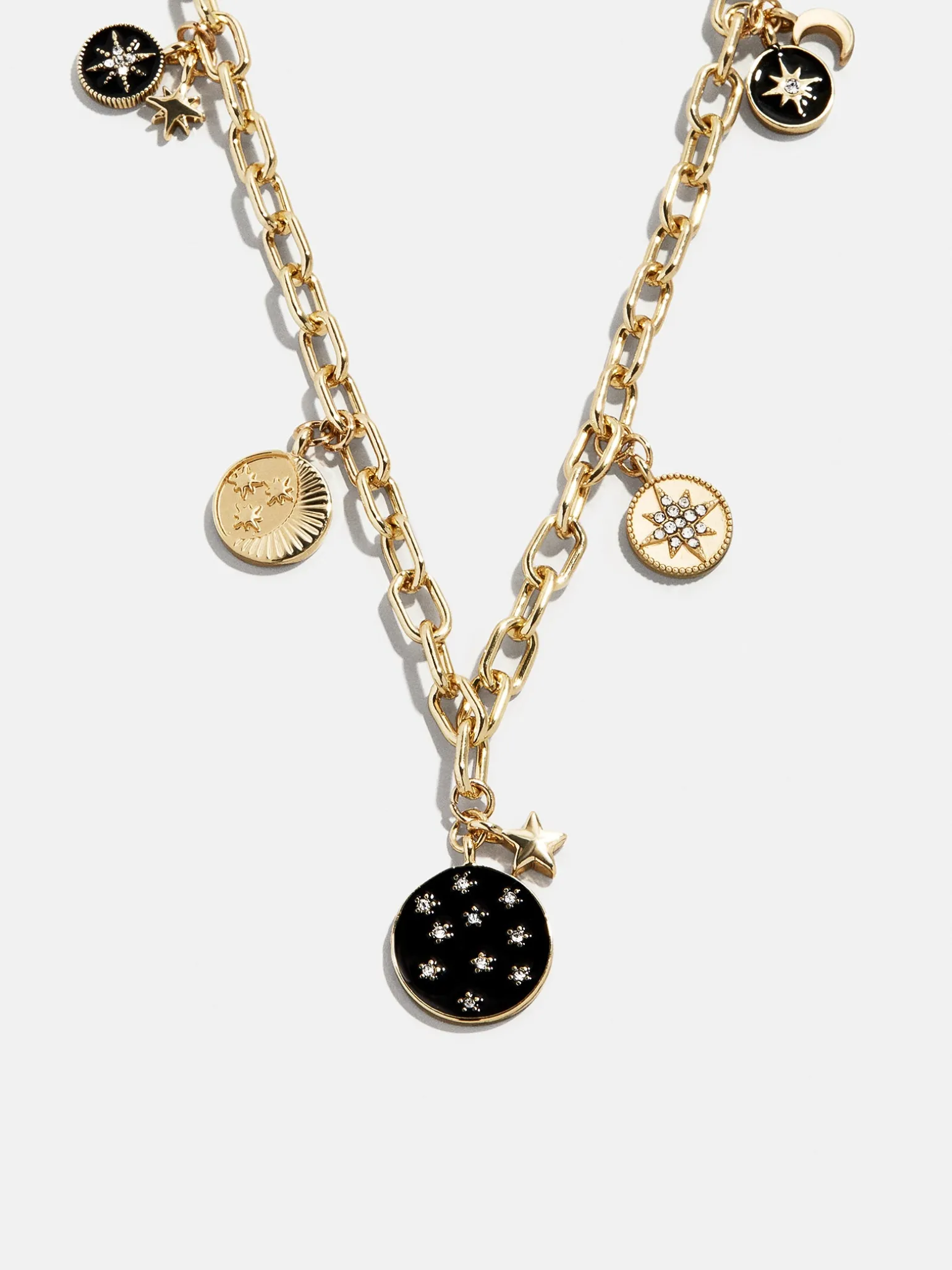 Estelle Celestial Charm Necklace - Gold/Black