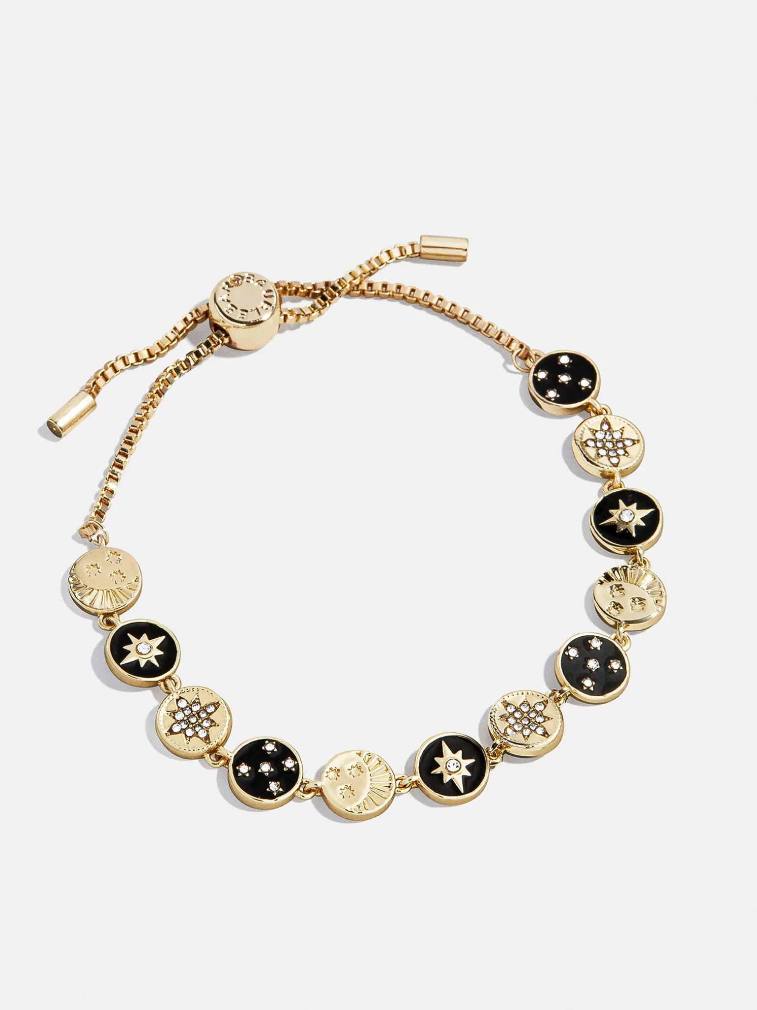Estelle Celestial Pull-Tie Bracelet - Gold/Black
