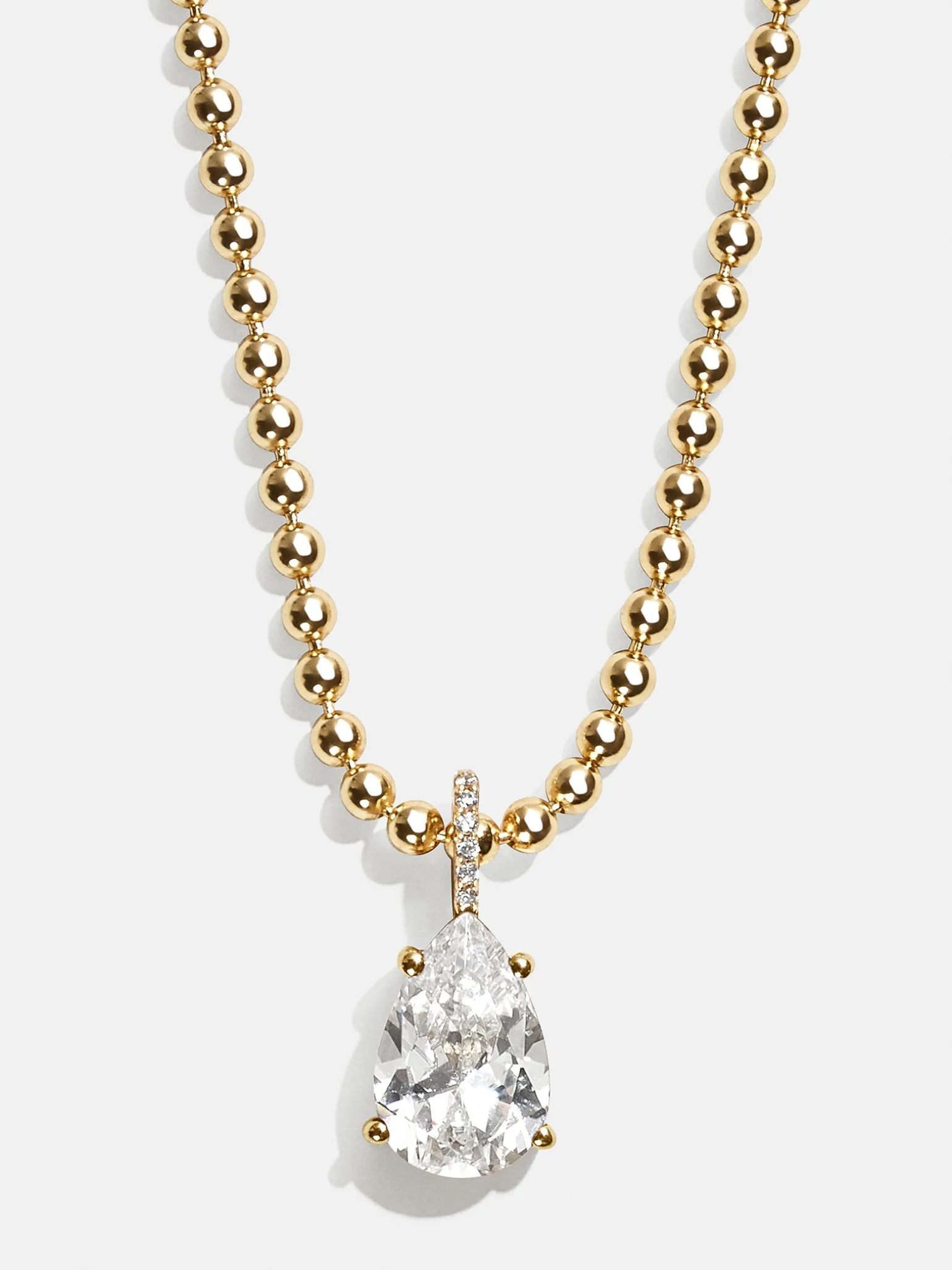 Esther 18K Gold Vermeil Birthstone Necklace - Crystal