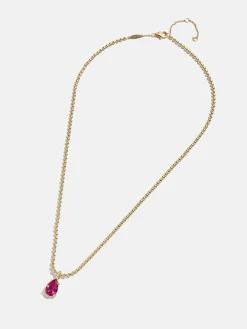 Esther 18K Gold Vermeil Birthstone Necklace - Crystal