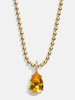 Esther 18K Gold Vermeil Birthstone Necklace - Topaz
