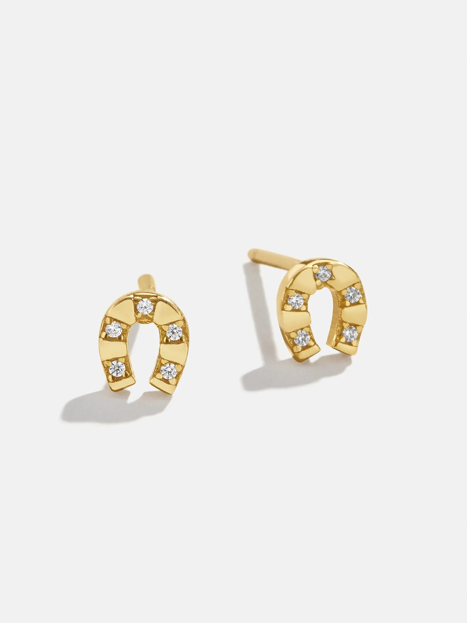 Evangeline 18K Gold Vermeil Earrings - Horseshoe