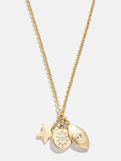 Evil Eye Cluster Charm Necklace - Evil Eye