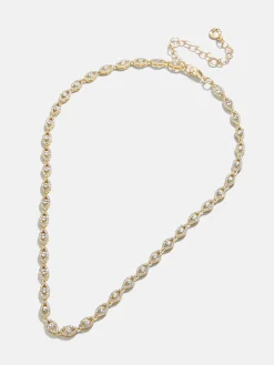 Evil Eye On Repeat Tennis Necklace - Gold/Pavé