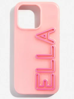 Fine Line Custom iPhone Case - Blush/Pink