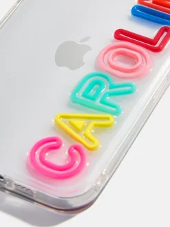 Fine Line Custom iPhone Case - Clear/Multi
