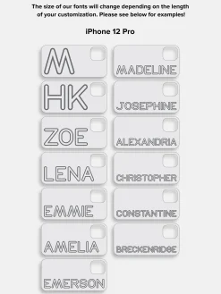 Fine Line Custom iPhone Case - Orange/Hot Pink